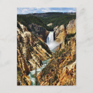 Grand Canyon des Yellowstone Parks Blickrichtung Postkarte
