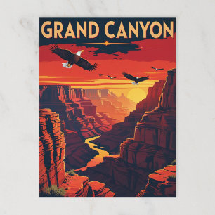 Grand Canyon Eagles Sonnenuntergang Postkarte