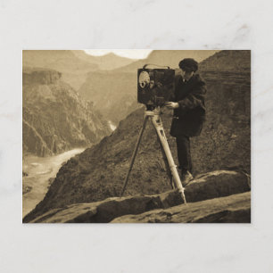 Grand Canyon Fotograf Große Filmkamera Postkarte