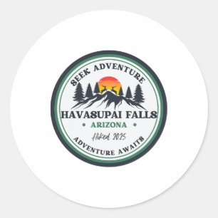 Grand Canyon Havasu Falls Arizona Wandern Camping Runder Aufkleber