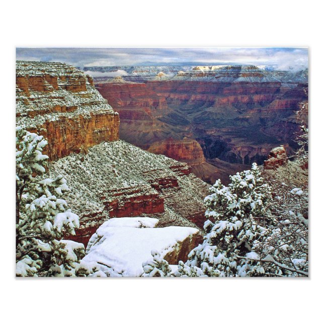 Grand Canyon im Winter Fotodruck (Vorne)