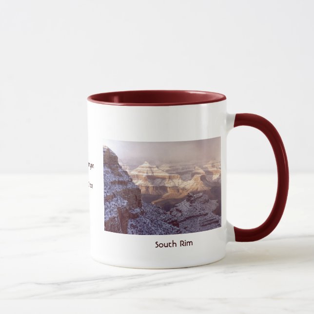 Grand Canyon im Winterschnee Tasse (Rechts)