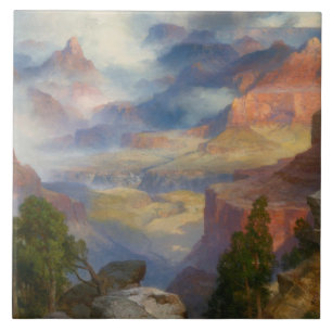 Grand Canyon in Mist (von Thomas Moran) Fliese