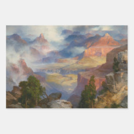 Grand Canyon in Mist (von Thomas Moran) Geschenkpapier Set