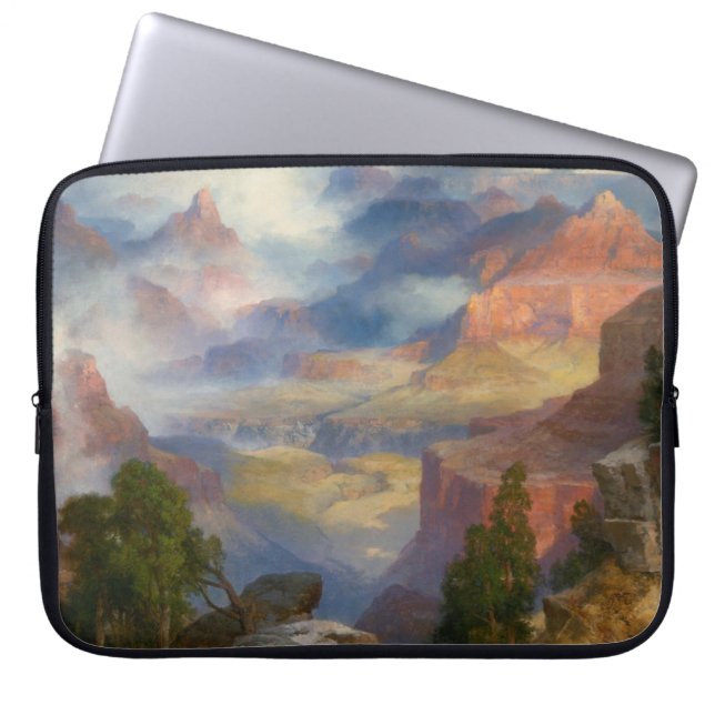 Grand Canyon in Mist (von Thomas Moran) Laptopschutzhülle (Vorderseite)