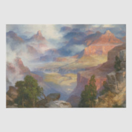Grand Canyon in Mist (von Thomas Moran) Seidenpapier