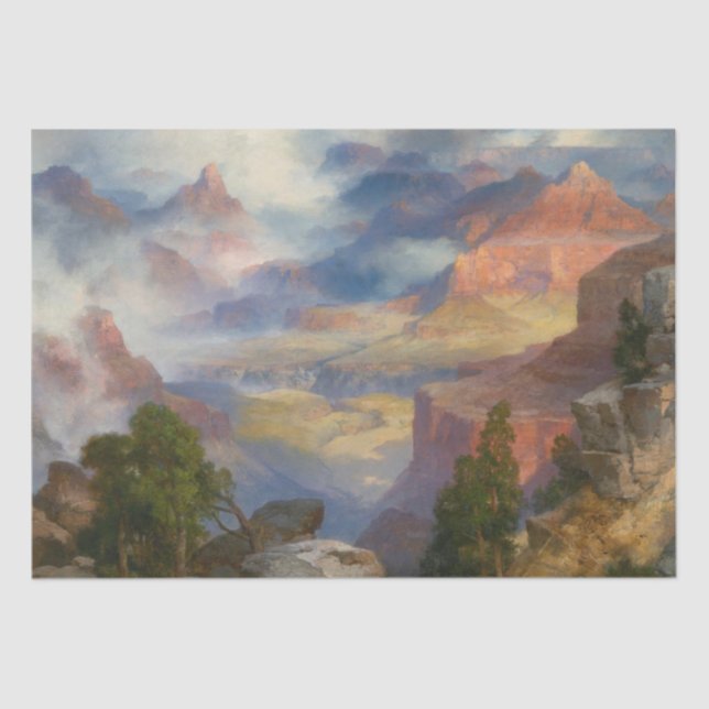 Grand Canyon in Mist (von Thomas Moran) Seidenpapier (Vorderseite)
