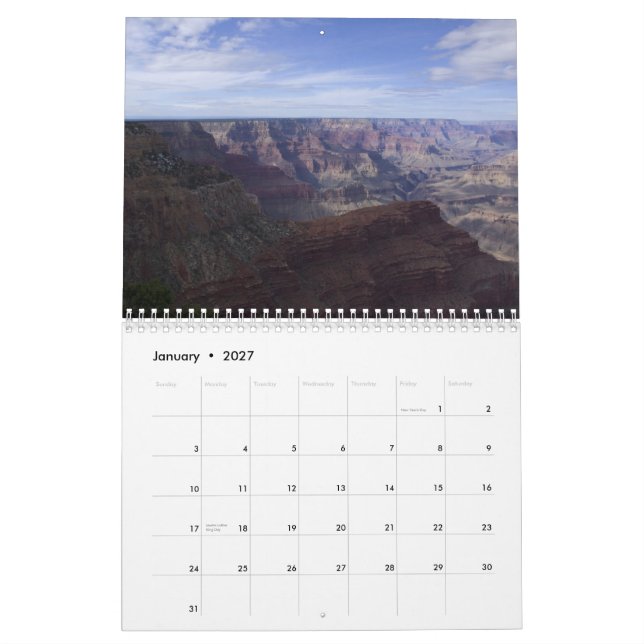 Grand Canyon Kalender 2013 (Jan 2027)