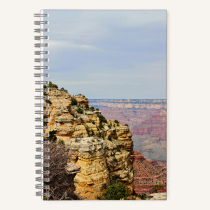 Grand Canyon Klippenseite Wüstenblick Drive Notizbuch