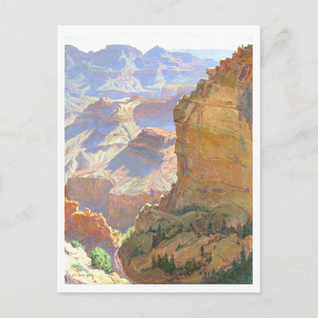 Grand Canyon Landscape Malerei Postkarte (Vorderseite)