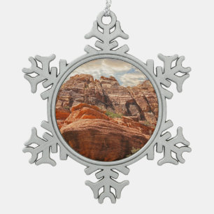 Grand Canyon Las Vegas Nevada Schneeflocken Zinn-Ornament