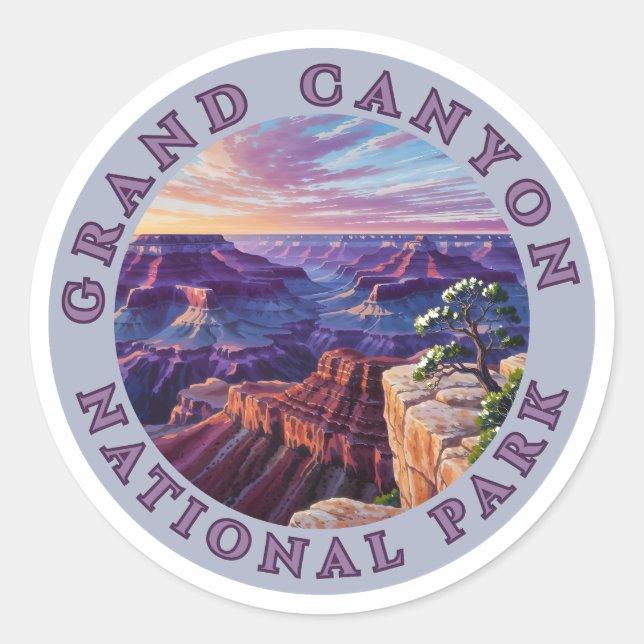 Grand Canyon Lover National Park Love The Outdoors Runder Aufkleber (Vorderseite)