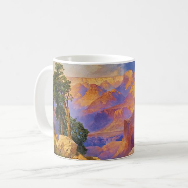 Grand Canyon mit Regenbogen Kaffeetasse (Vorderseite Links)
