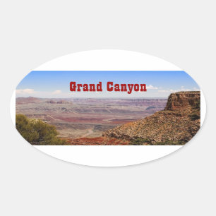 Grand Canyon Moran Pint. Ovaler Aufkleber