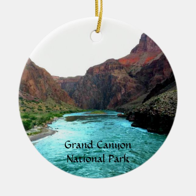 Grand Canyon National Colorado River Keramik Ornament (Vorne)