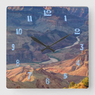 Grand Canyon National Park, Ariz Quadratische Wanduhr