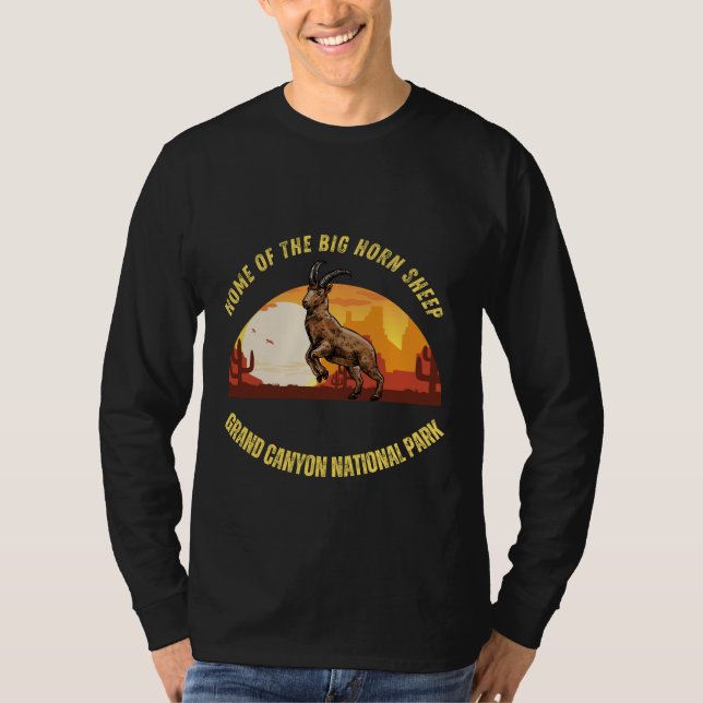 Grand Canyon National Park - Big Horn Sheep T-Shirt (Vorderseite)