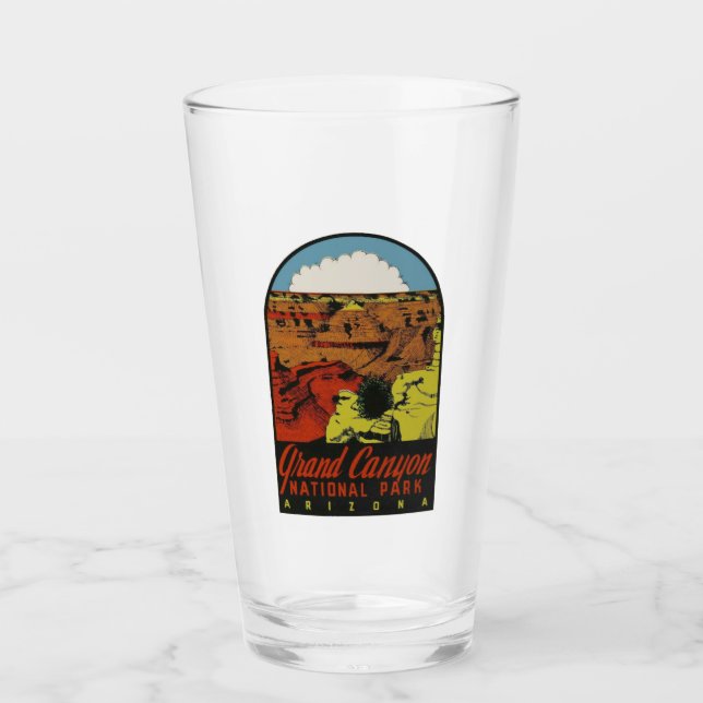 Grand Canyon National Park - Pint Glass Glas (Vorderseite)