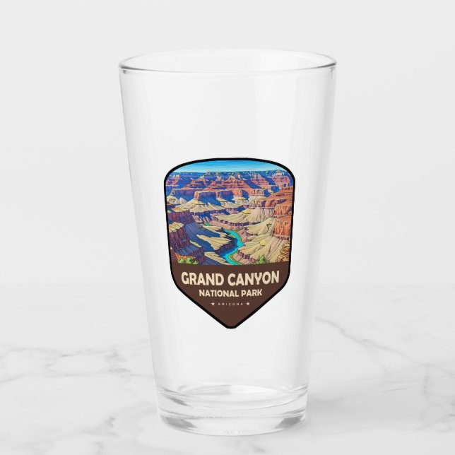 Grand Canyon National Park Schild Glas (Vorderseite)