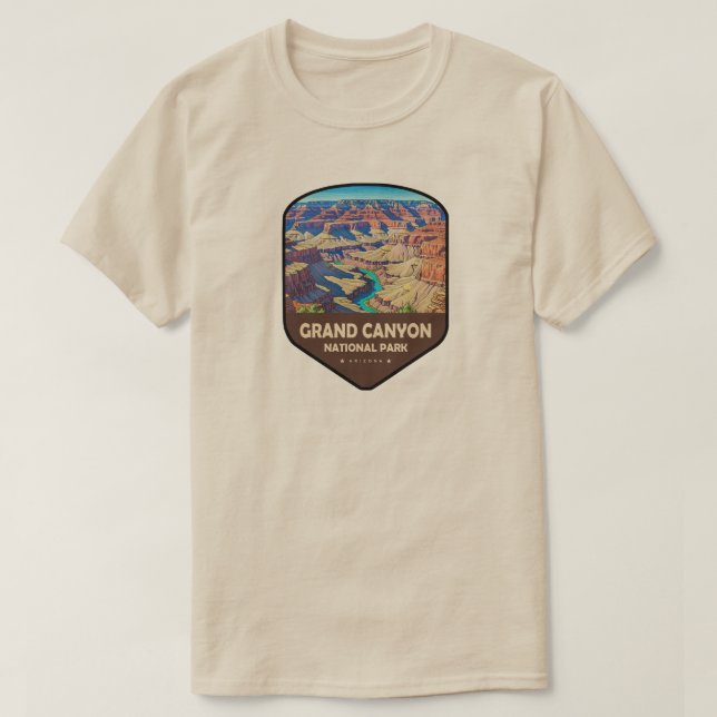 Grand Canyon National Park Shield T-Shirt (Design vorne)