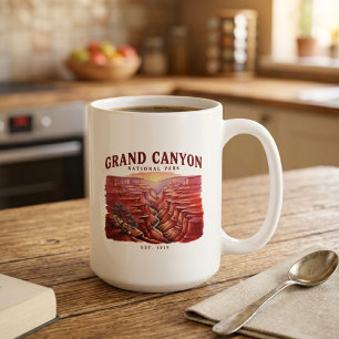 Grand Canyon National Park Sonnenuntergang Vintage Kaffeetasse