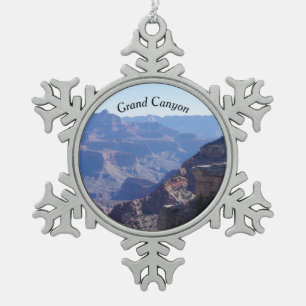 Grand Canyon National Park, South Rim Schneeflocken Zinn-Ornament