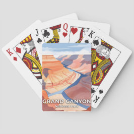Grand Canyon National Park Watercolor Travel Spielkarten