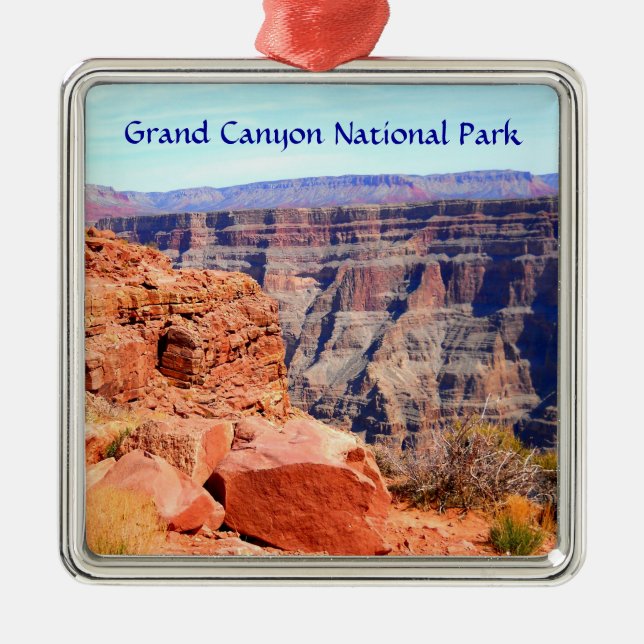 Grand Canyon National Park West Rim Silbernes Ornament (Vorne)