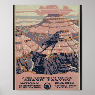Grand Canyon National Park — WPA Plakat 1938