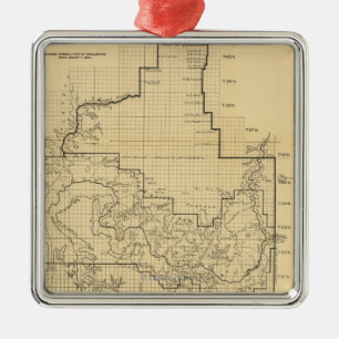 Grand Canyon nationale ParkPanoramic Karte Ornament Aus Metall
