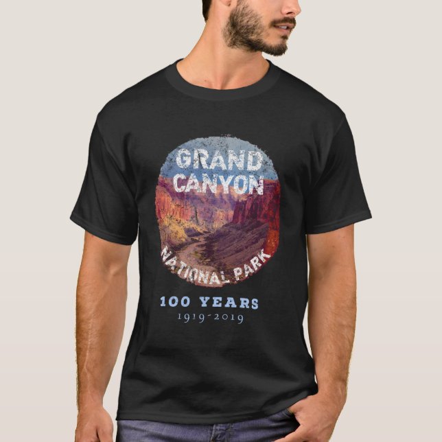 Grand Canyon Nationalpark 100 Jahre 19192019 für T-Shirt (Vorderseite)