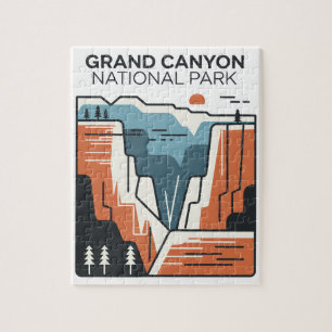 Grand Canyon Nationalpark Abstrakt Illustration Puzzle