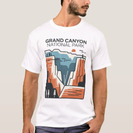 Grand Canyon Nationalpark Abstrakt Illustration T-Shirt