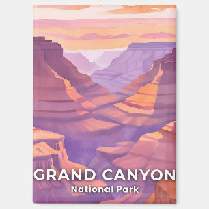Grand Canyon Nationalpark Aquarell-Reise Kunst Magnet