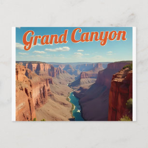 Grand Canyon Nationalpark Arizona Retro Postkarte