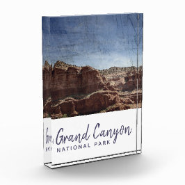 Grand Canyon Nationalpark Arizona Vintag Fotoblock