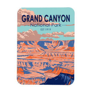 Grand Canyon Nationalpark Arizona Vintag Magnet