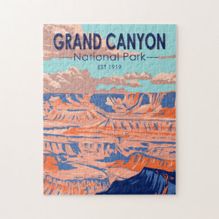 Grand Canyon Nationalpark Arizona Vintag Puzzle