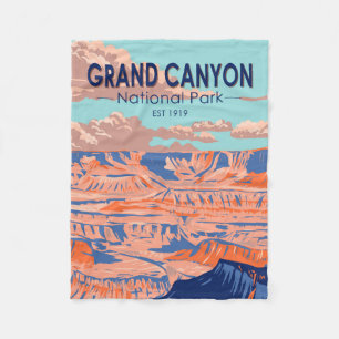 Grand Canyon Nationalpark Arizona Vintage Fleecedecke
