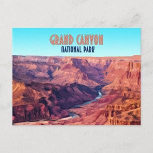 Grand Canyon Nationalpark Arizona Vintage Postkarte