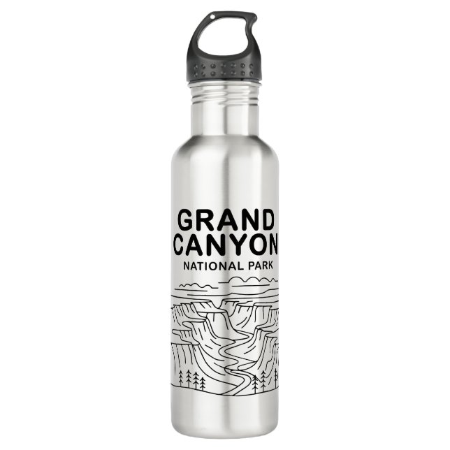 Grand Canyon Nationalpark Art Edelstahlflasche (Vorderseite)