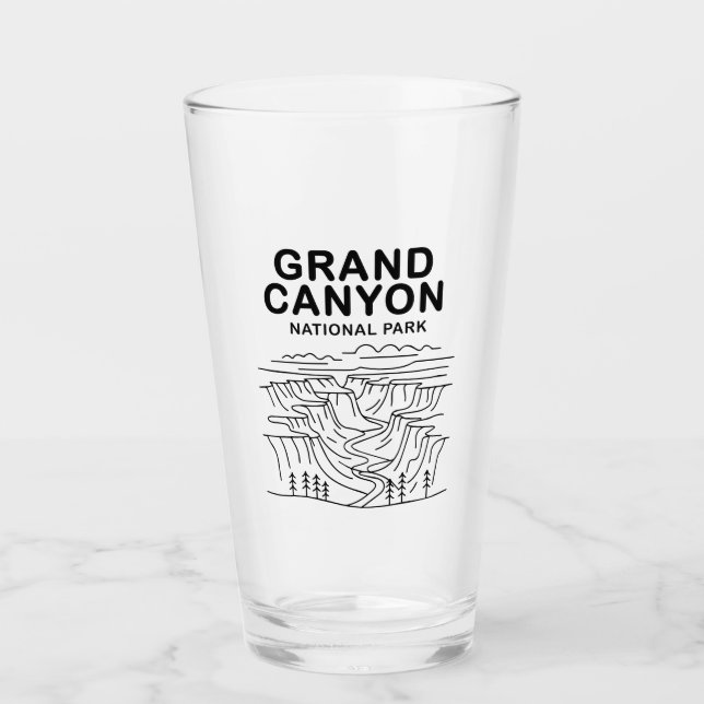 Grand Canyon Nationalpark Art Glas (Vorderseite)