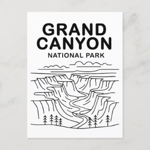 Grand Canyon Nationalpark Art Postkarte