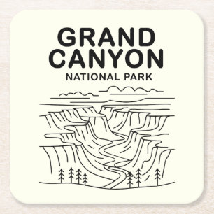 Grand Canyon Nationalpark Art Rechteckiger Pappuntersetzer
