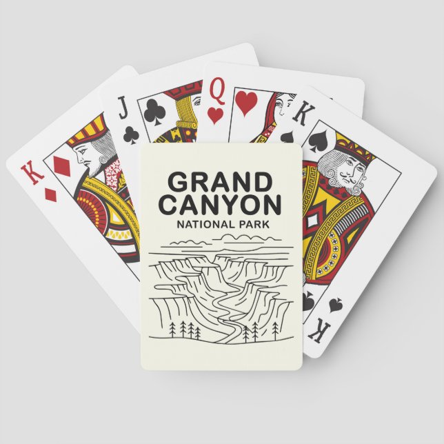 Grand Canyon Nationalpark Art Spielkarten (Rückseite)