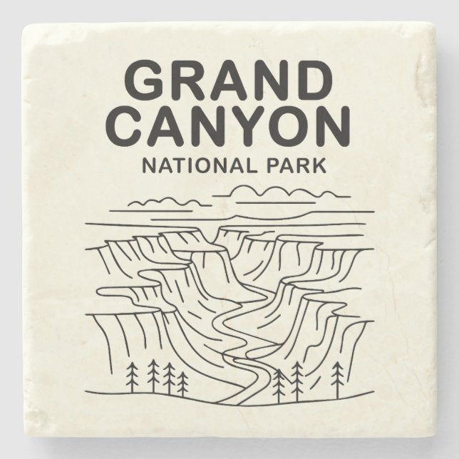 Grand Canyon Nationalpark Art Steinuntersetzer (Vorderseite)