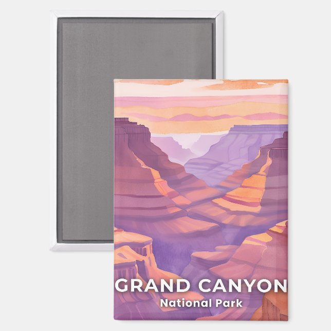 Grand Canyon Nationalpark California Magnet (Vorderseite/Rückseite)