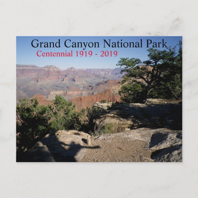 Grand Canyon Nationalpark Centennial 2019 Postkarte (Vorderseite)