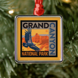 Grand Canyon Nationalpark   Condors Ornament Aus Metall