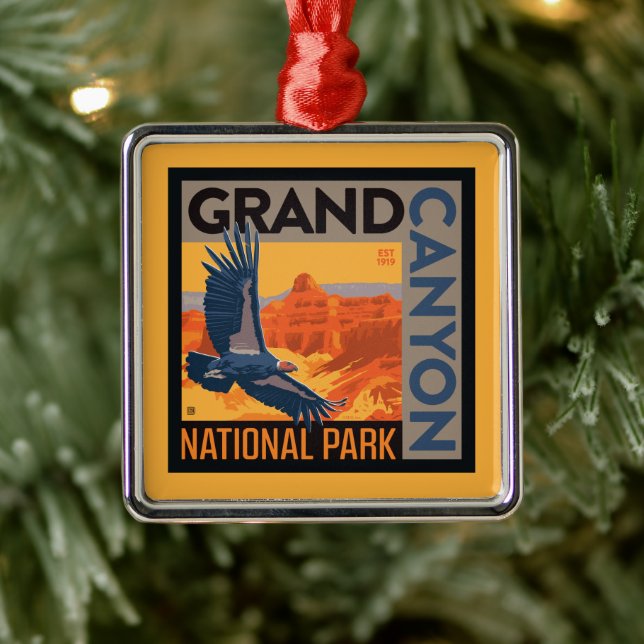 Grand Canyon Nationalpark | Condors Ornament Aus Metall (Baum)
